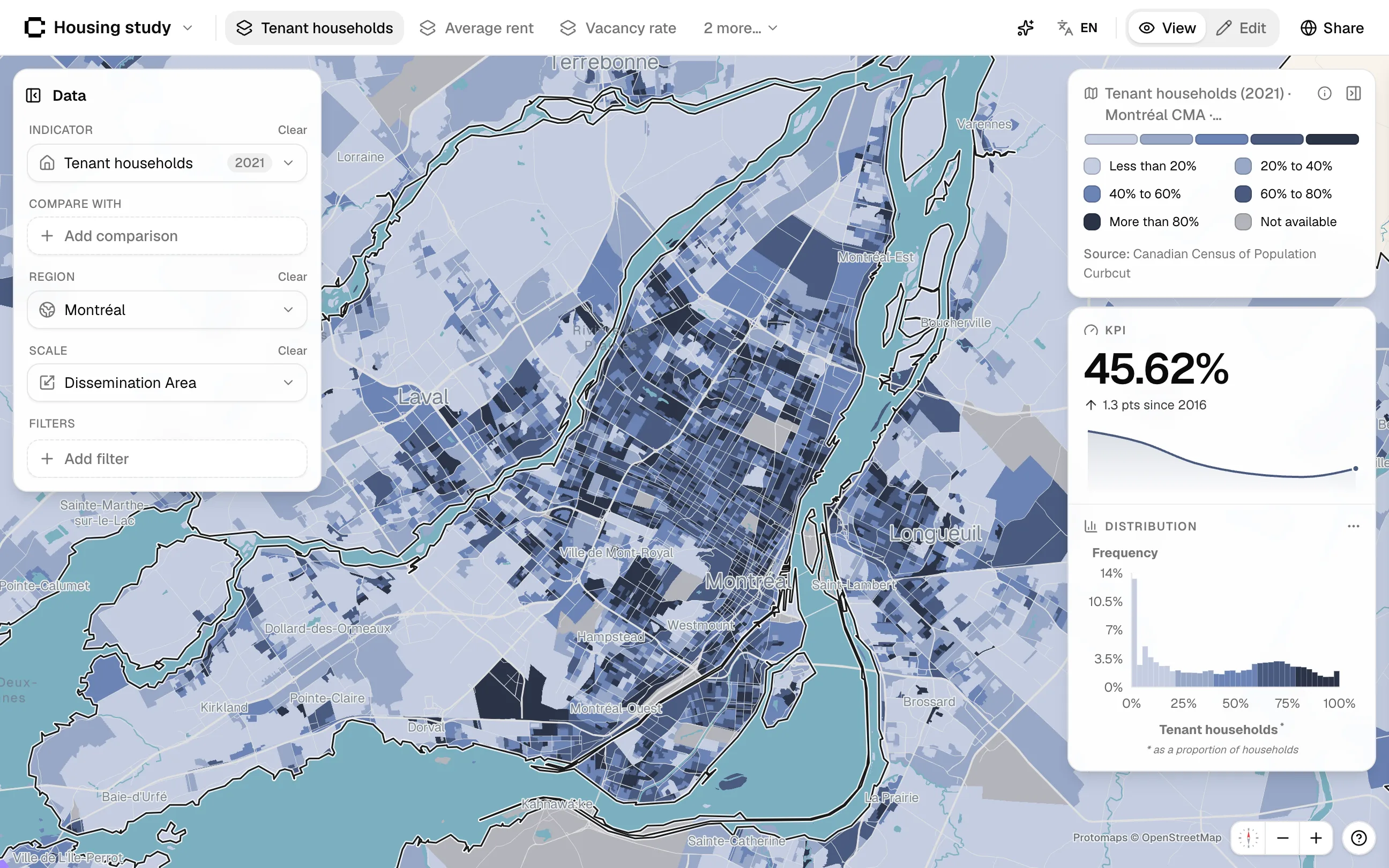 A Curbcut Studio project mapping tenant households across Montréal